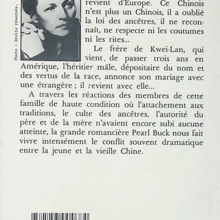 Vent d'Est, vent d'Ouest - Pearl Buck - livre