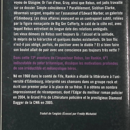 Une dernière chance pour Rebus – polar et thriller d’Ian Rankin enquête et suspense - livre