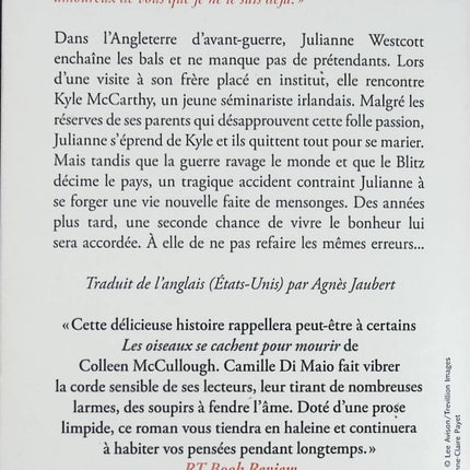 Roman contemporain émotion et souvenirs – Le Parfum de nos souvenirs Camille Di Maio - Livre
