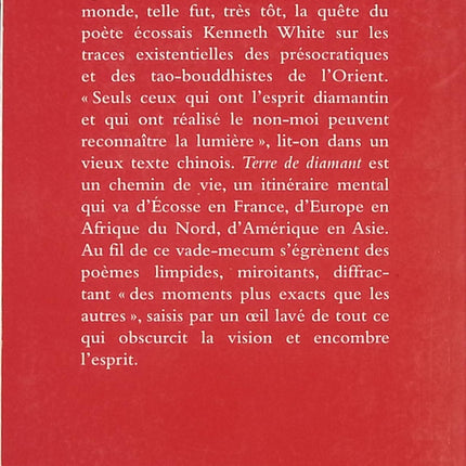 Terre de diamant – récit poétique de voyage et de nature | Kenneth White - livre