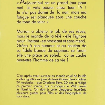 Je bosse enfin à la télé livre adulte Charlotte Blum roman humour coulisses télévision carrière médias - Livre