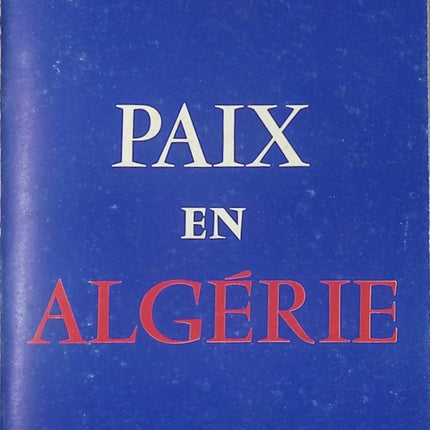 Paix en Algérie - Général Aumeran - Livre