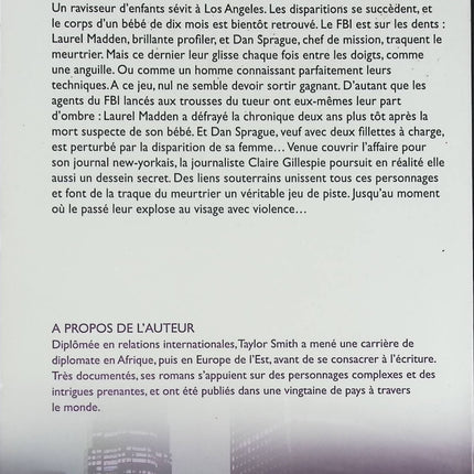 Roman thriller policier et suspense – Morts en série Smith Taylor - Livre