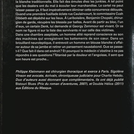 Substance – Philippe Kleinmann – thriller médical et polar sur le trafic de drogue à Paris – livre d’occasion - Livre
