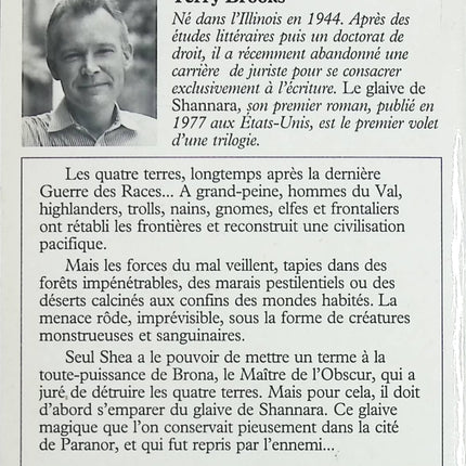Le glaive de Shannara - Terry Brooks - livre