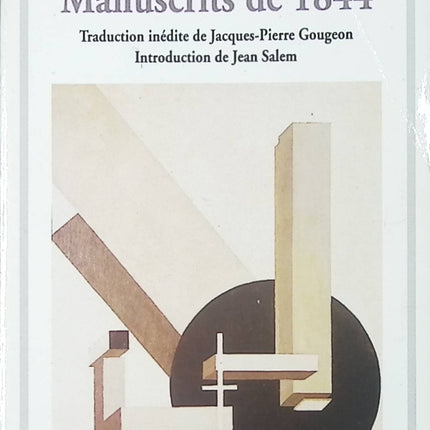 Manuscrits de 1844 - Karl Marx - livre