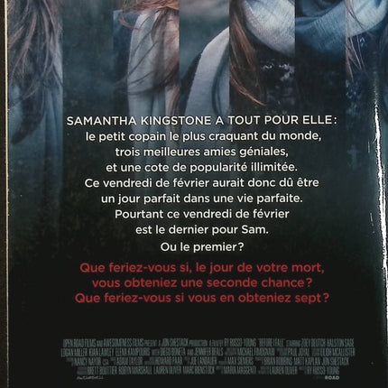 Before I Fall / Le dernier jour de ma vie – Lauren Oliver – roman young adult drame occasion - Livre