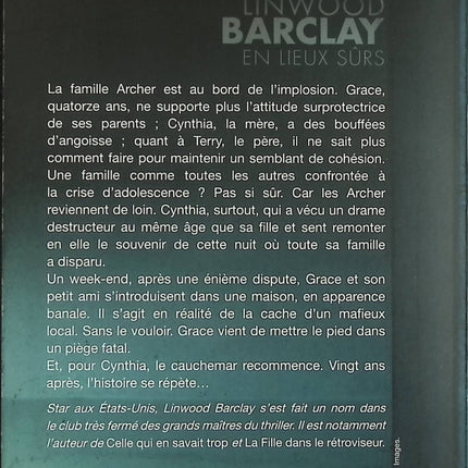 En lieux sûrs – Linwood Barclay thriller suspense disparition enquête secrets de famille tension - Livre