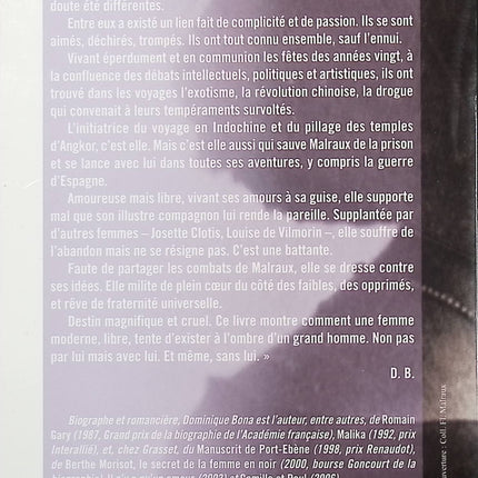 Clara Malraux – Nous avons été deux – Dominique Bona – biographie littéraire et portrait d’une femme libre – livre d’occasion - Livre