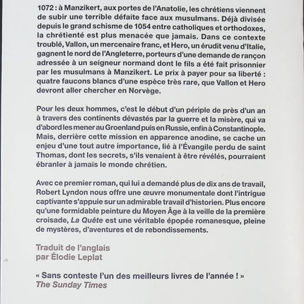La Quête - Robert Lyndon - Livre