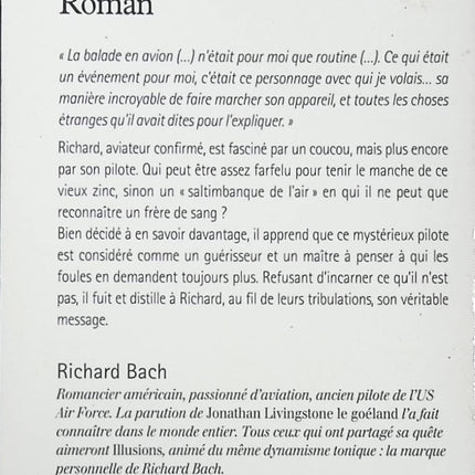 Illusions Richard Bach – roman philosophique inspirant sur la liberté, le bonheur et la sagesse - livre