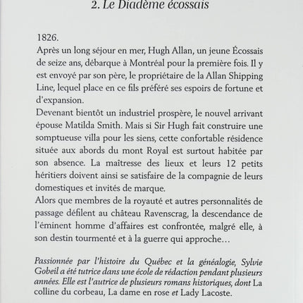 La Colline du corbeau – Intégrale – romans historiques et romance écossaise – Sylvie Gobeil - Livre
