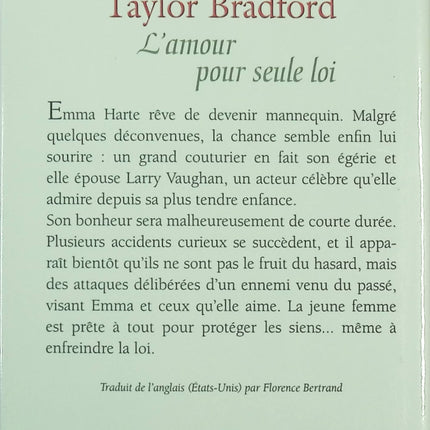 L'amour pour seule loi - Barbara Taylor Bradford - livre
