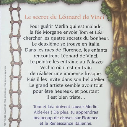 La Cabane Magique Tome 33 Le secret de Léonard de Vinci roman jeunesse aventure historique fantastique occasion – Mary Pope Osborne Philippe Masson - Livre