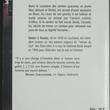Dites-leur que je suis un homme – roman poignant sur l’injustice et la ségrégation d’Ernest J. Gaines - livre