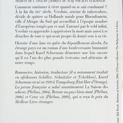 En étrange pays – roman sud-africain et réflexion sur l’exil | Karel Schoeman - livre