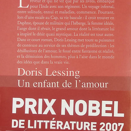 Un Enfant de l’Amour - Roman psychologique et récit familial de Doris Lessing - livre