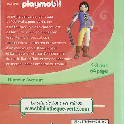 Playmobil Super 4 – Tome 2 : Plus forts que le mauvais sort ! – Bibliothèque Verte – roman jeunesse aventure - Livre
