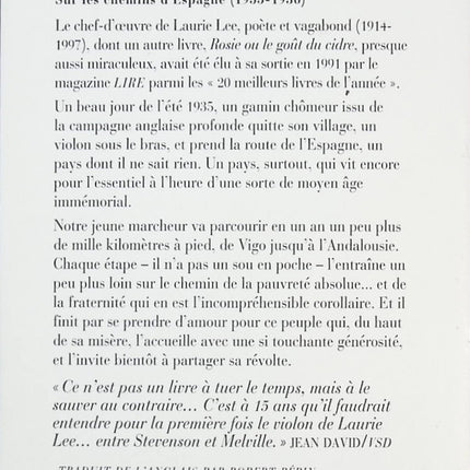 Un beau matin d’été – Sur les chemins d’Espagne 1935-1936 | Récit de voyage et mémoire | Laurie Lee - livre