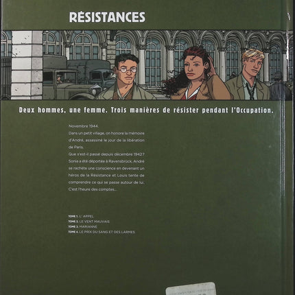 Résistances Tome 4 – Le Prix du sang et des larmes – Derrien, Claude Plumail – Bande dessinée historique, Résistance française et Seconde Guerre mondiale - Livre BD