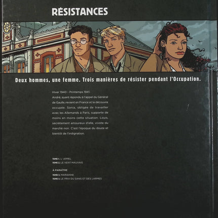 Résistances Tome 2 – Le Vent mauvais – Derrien, Claude Plumail – Bande dessinée historique, Résistance française et Seconde Guerre mondiale - Livre BD