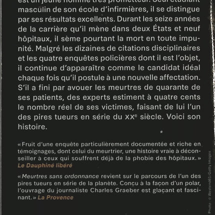 Meurtres sans ordonnance – Charles Graeber - livre