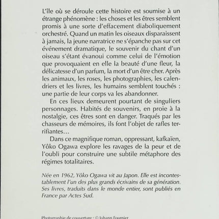 Roman contemporain psychologie et drame – Cristallisation secrète Yôko Ogawa - Livre