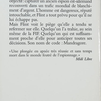 Nom de code Mandragore – Paul Eddy – Grace Flint – Thriller d’espionnage et blanchiment d’argent - Livre