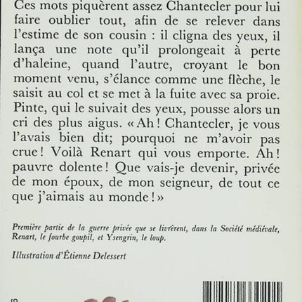 Classique jeunesse et littérature médiévale – Roman de Renart Tome 1 - Livre