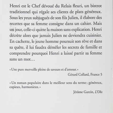 Roman contemporain drame familial Les recettes de la vie – souvenirs, émotions, transmission – Jacky Durand - livre