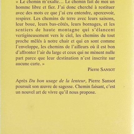 Chemins aux vents - Pierre Sansot - Livre