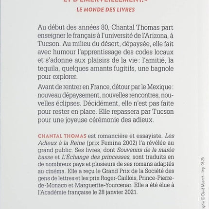 Journal d'Arizona - Chantal Thomas - Livre