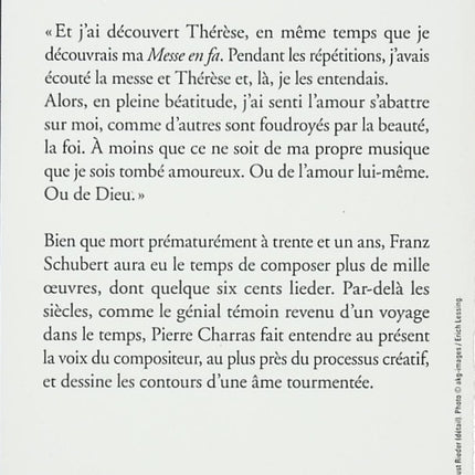 Roman contemporain français – Le Requiem de Franz de Pierre Charras – Littérature introspective - livre