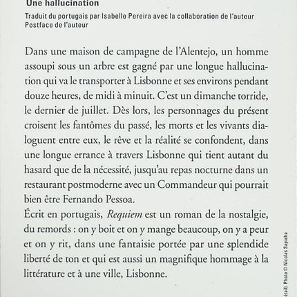 Requiem – roman poétique d’Antonio Tabucchi - livre