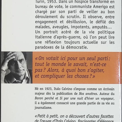 La Journée d'un scrutateur - Italo Calvino - Roman politique et philosophique - Livre d'occasion - Livre