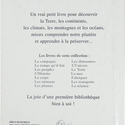 La Terre Keith Lye – Ma première encyclopédie – découverte et apprentissage pour enfants - Livre