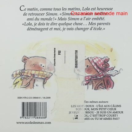 Mon meilleur ami du monde – Carl Norac – Album jeunesse sur l’amitié et la séparation - Livre