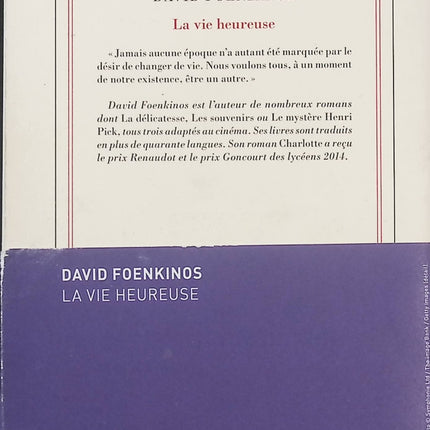 La Vie heureuse – David Foenkinos | Roman contemporain sur le bonheur, la renaissance personnelle et l’art de changer de vie - Livre