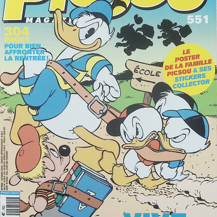 Picsou Magazine N°551 – Vive l’école ! – BD Disney – Picsou, Donald, rentrée scolaire et humour - Livre BD