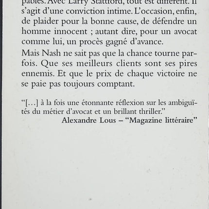 Le Dernier Homme innocent – Phillip M. Margolin | Thriller judiciaire intense – livre d’occasion - livre