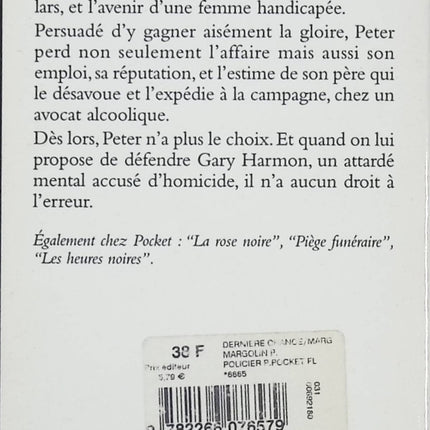 Dernière chance – Phillip M. Margolin | Thriller judiciaire captivant – livre d’occasion - livre