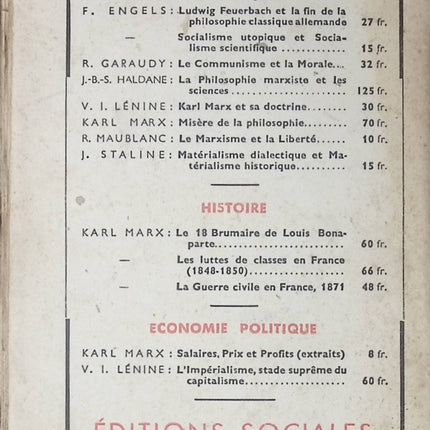 Principes élémentaires de philosophie - Georges Politzer - Livre