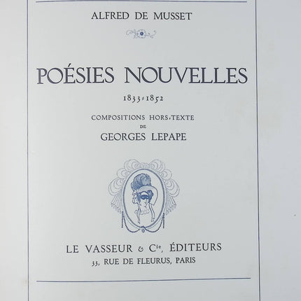 Poésies nouvelles 1833 1852 - Alfred de Musset - livre