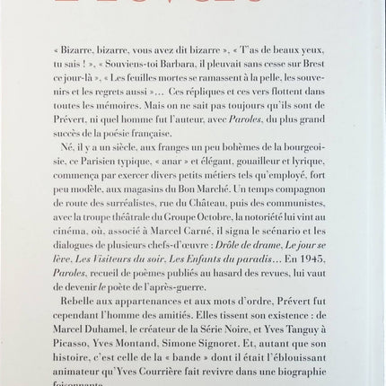 Jacques Prévert - Yves Courrière - Livre