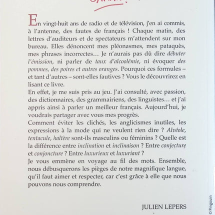 Les fautes de français ? : Plus jamais ! - Julien Lepers - Livre