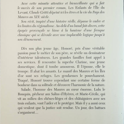 Le loup des Maures - Claude Gritti - Livre