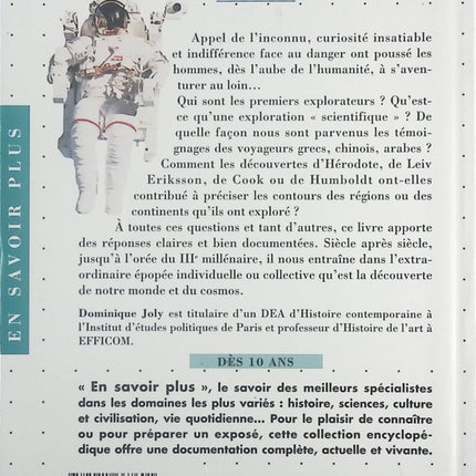 Explorations et découvertes - Dominique Joly - Livre