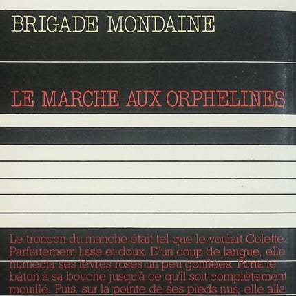 Le Marché aux orphelines – Michel Brice – Brigade Mondaine n°5 – Roman policier d'occasion - Livre