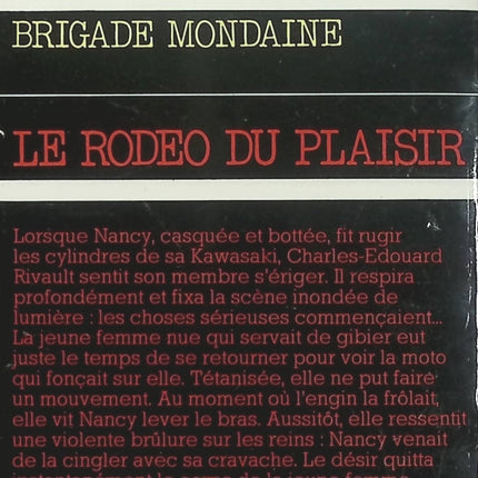 Le Rodéo du plaisir – Michel Brice – Brigade Mondaine n°77 – Roman policier d'occasion - Livre
