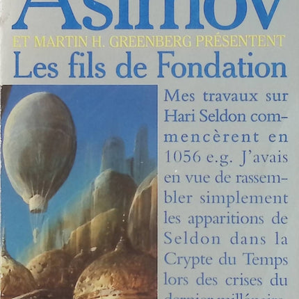 Les Fils de Fondation - Hommage à Isaac Asimov | Robert Silverberg, Pamela Sargent, Connie Willis | Science-fiction, saga Fondation, nouvelles SF - Livre
